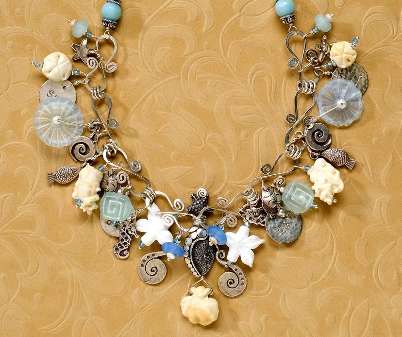 Treasure Island Necklace The colors in this necklace exude tranquil serenity reminiscent of a stroll on a
