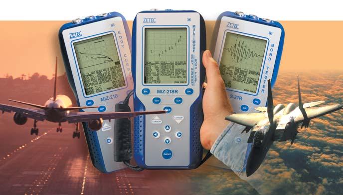 HANDHELD TESTERS FOR SUPERIOR FLAW DETECTION AND FASTER AIRCRAFT INSPECTIONS Match three models and two test technologies to your inspection needs.