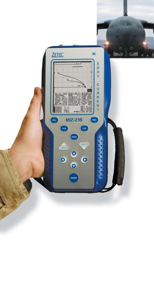 The most powerful handheld eddy current tester on the market. The MIZ-21B offers all of the technology, packaging, and user interface enhancements of the MIZ-21SR.