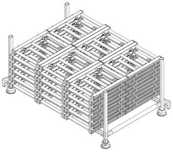 Weights One bundle with 25 (recommended) MEP 110 frames: 430 lbs (Fig. 35.2).