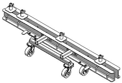 Transport with transport waler The transport waler (Fig. 30.1) can be used to horizontally move units consisting of several shoring towers. The floor must be flat and support the weight.