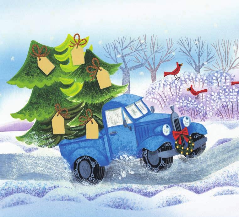 Christmas Ornament Blue loves delivering Christmas trees to his friends! Make a Little Blue Truck ornament for your Christmas tree or to give as a gift to your friends!