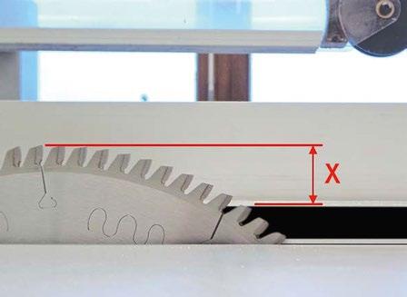 In the case of circular blades, the recommended cutting speed vc is 60 90 m/s.