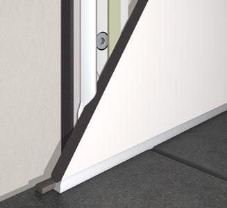 Closure at a distance from the floor generally functions in the same way as the closure of the compact laminate.