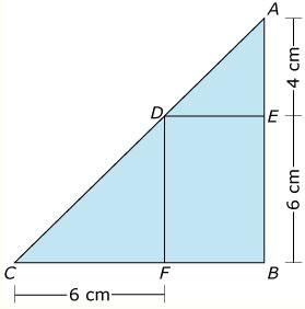 25. Fiona drew the figure shown below. The area of rectangle BEDF is 24 square centimeters.