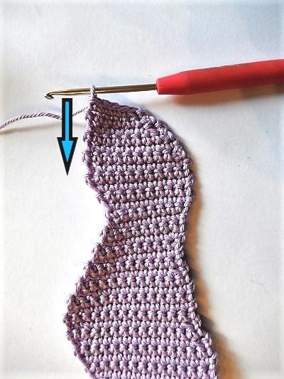 lay both parts on each other and crochet them together with tight sc stitches.
