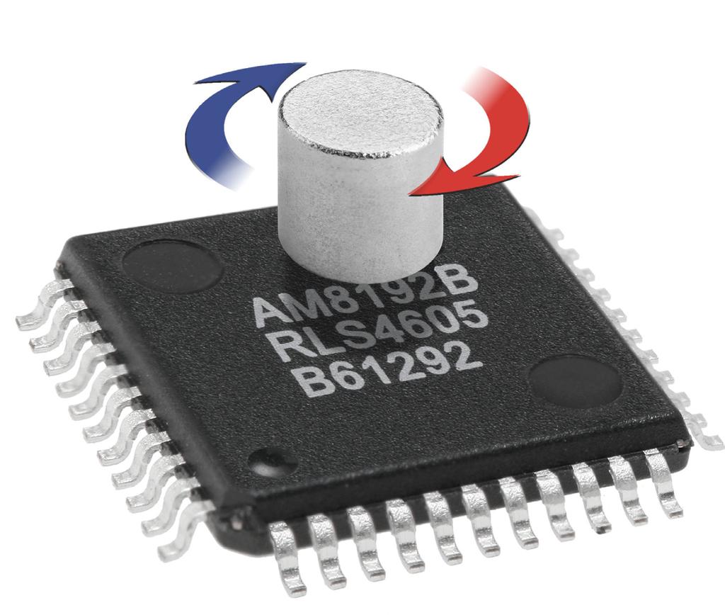 M8192BD1_8 Issue 8, 17 th December 215 M8192B angular magnetic sensor chip The M8192B is a compact solution for angular position sensing.