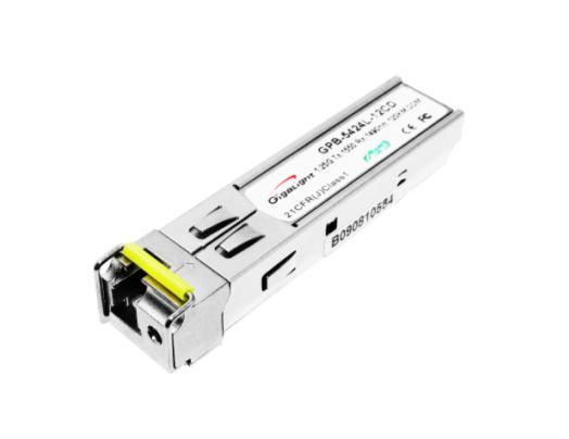 Features GPB-5303x-L2x(D) 155Mbps SFP Bi-Directional Transceiver, 20km Reach 1550nm TX / 1310 nm RX Up to 155Mbps data-rate 1550nm FP laser and PIN photodetector for 20km transmission Compliant with