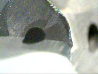 of the coolant hole Excessive wear of