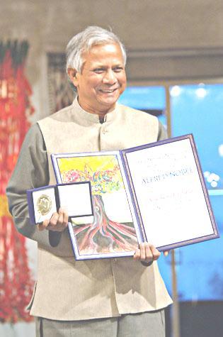 He got the PhD of economics from Vanderbilt University. In 1974 he pioneered the idea of Gram Sacker. In 1976, he founded Grameen bank which gives credits for poor persons.