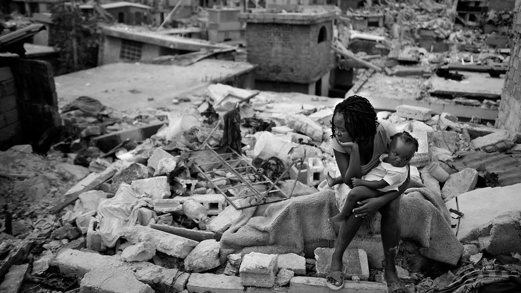 Version 1 There was an earthquake in Haiti. Houses were destroyed.