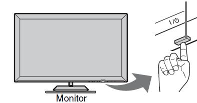 Buton de pornire 2 Verificaţi indicatorul LINK de pe receptorul media.