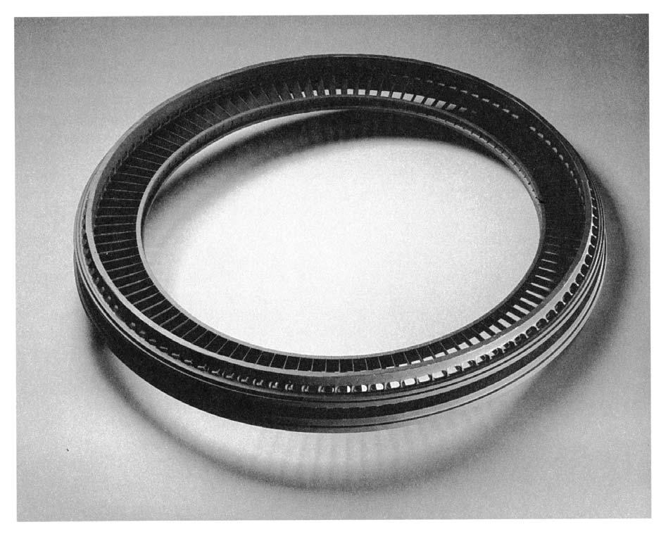 Examples of Investment Casting A one-piece compressor stator with 108