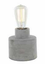 warranty for fitting only AZTEC1 1XE27 CONCRETE RND TABLE LAMP
