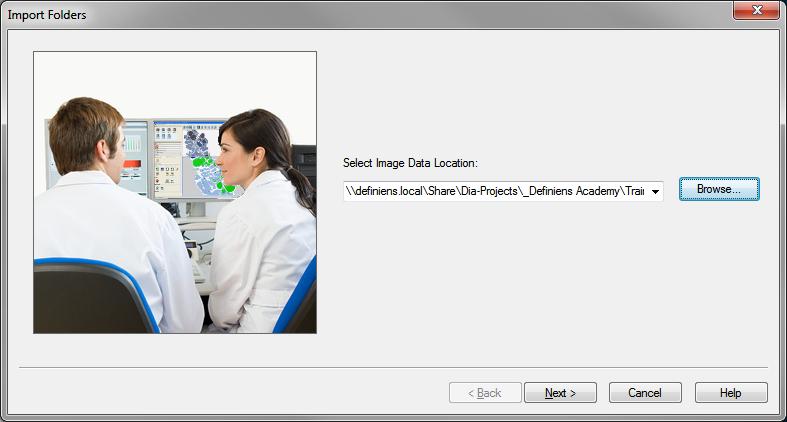Load Images Load Images 1 Start Definiens Tissue Studio by selecting the Tissue Studio portal (if you do not select a portal within three seconds, the software will open the one that was selected