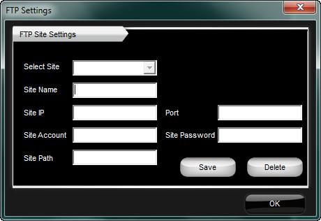 Chapter 1 : Getting started FTP settings Setting the integrated FTP client allows the user to directly transfer pictures to a network location.