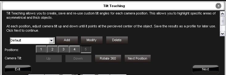 Chapter 4 : Creating 3D hemispherical animations Here you will be able to view each camera position to check the product position. Click on Next. Tilt teaching: Ideal for high, asymmetrical objects.