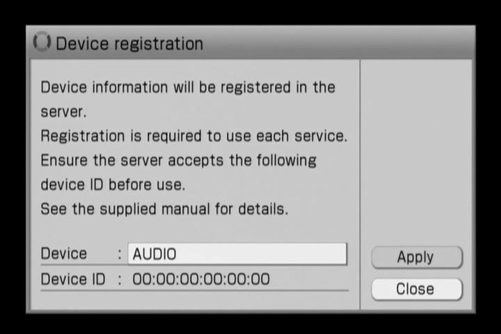 Dacă serverul dorit nu apare în lista de servere selectabile Pe ecran se afişează mesajul "Register this product on the server within 5 minutes.