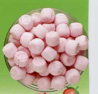 Strawberries & Cream Soft Candy With Custom Wrapper Strawberry, Cream, Soft, Custom Wrapper, Up To 3 Color Imprint Colors: Pink Candy, Teal Wrapper, Kelly Green Wrapper, Hunter Green Wrapper, Yellow