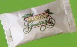 Pastel Buttermint Soft Candy With Stock Wrapper (Seasons Greeting) Pastel, Buttermint, Soft, Stock Wrapper, Season, Greeting Colors: White Candy, Pink Candy,