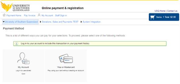 6. Check the value to be added and click Process Payment 7.