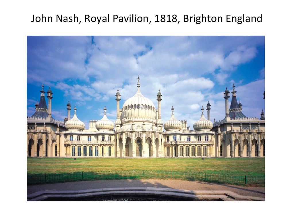 John Nash was well known in England for his Neoclassical architecture.