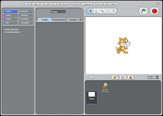 Selecting New Sprites Click here to