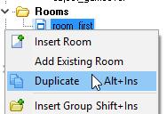 Duplicate the first room this way we get all the backgrounds and objects from