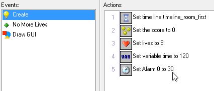 To it add Set Variable again This time, use time and -1 Relative When the alarm goes off, we want to subtract