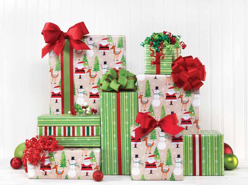 PLAYFUL YETSophisticated 3462 3462 Merry Santa Roll Wrap Rollo de Papel para Envolver Merry Santa Featuring art