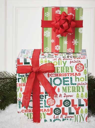 perfect for holiday gift giving. A merry palette and sweet detail for everyone on your list. 30 sq. ft. (24 x 15 ) $9.00 44 SQ. FT.