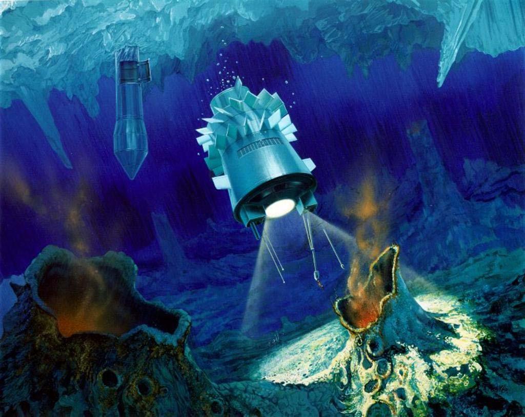 Possible future submersible seeking liquid