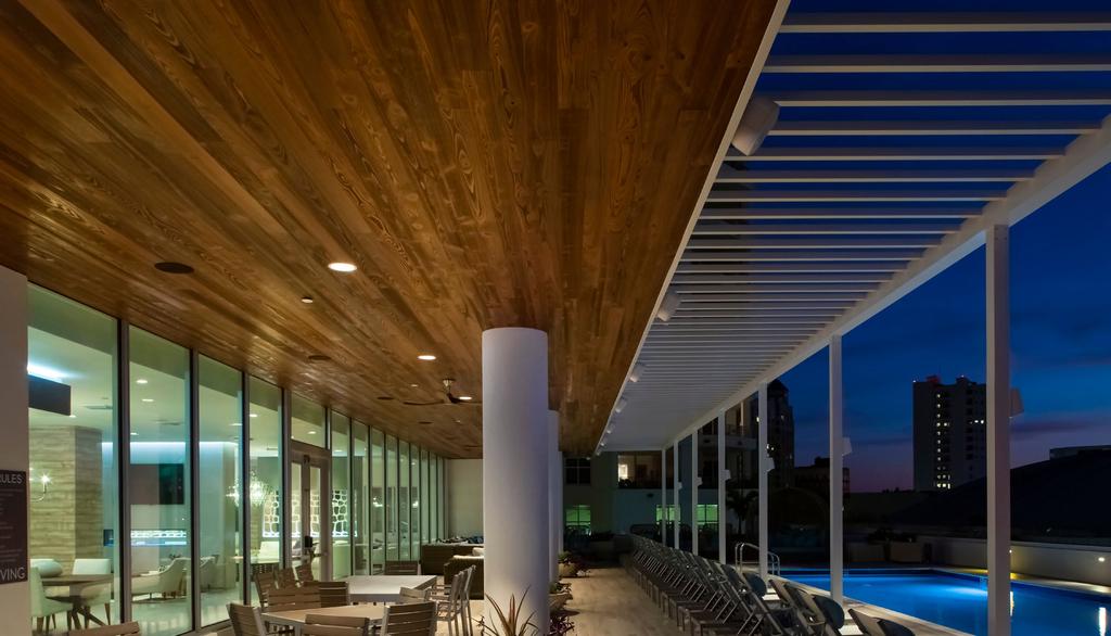 BRUSHED WOOD INTERIOR & COVERED EXTERIOR WALL AND CEILING CYPRESS OR