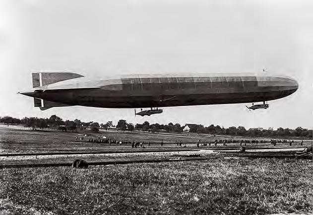 IWM Photograph Archive, Q 58481 German Zeppelin LZ 77 shortly before it was shot down at Revigny during the opening phase of the Battle of Verdun, France, February 21, 1916.