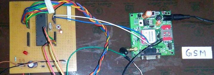 microcontroller turn ON the motor and also send a message to owner using GSM module.