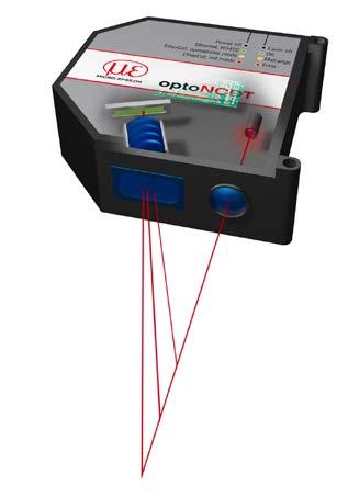 T001 // Precise non-contact displacement sensors Page 4 Laser triangulation A laser diode emits a laser beam, which is aimed at the target.