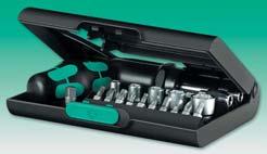 71 105 Piece Screwdriver Bit Set A complete screwdriver bit set including a heavy-duty ratchet screwdriver with forward, reverse and fixed settings.