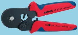 00 Self-Adjusting Crimping Pliers for End Sleeves (Ferrules) 242887 Parallel Crimping Pliers Ì parallel crimping performance to satisfy the particularly high standards of small connectors Ì for
