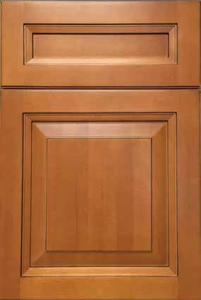 4 SAHARA Refined & Classic Solid Maple Nutmeg Finish Soft Chocolate Glazed Finish accents on the exterior inner edges of the