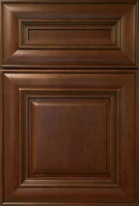 Glaze/Finished Interior & Exterior Soft close Doors & Drawers with 5 Piece Mitered Solid Raised Panel
