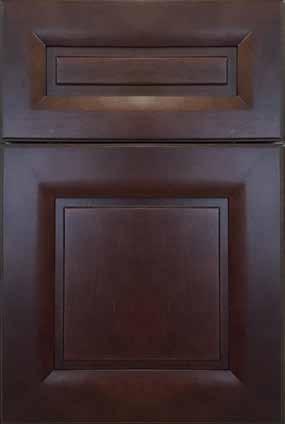Walnut/Finished Interior & Exterior 5 Piece Mitered Soft Raised Panel with a Pillowed Edge Detail The Boardwalk