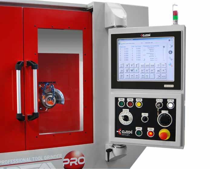 SOFTWARE AND CONTROL The machines are equipped with a 15 Touch Screen with the software integrated on the FANUC 31i B5 control, which make simple to control the machine, take references from axes or