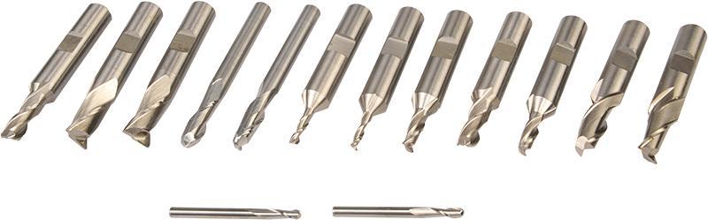 08 mm diameter (0.2 in) head R8 End Mill Holders Quantity 6 Size For 9.53 mm (3/8 in) shank end mills R8 Collet Size For 9.