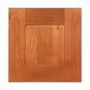 Shaker Square Recessed Panel Door Styles Hawthorne Cinnamon (HCN) Kenyon Cabernet (KCB) - 3/4" thick x 3" wide solid birch Shaker style mortise and tenon framed doors with 5/8" thick birch veneer