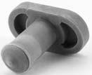 Door Silencers SR64 For use on metal frames featuring pneumatic design that, once installed, forms an air pocket to absorb shock and reduce noise of door closing.