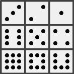 Rubik's Domino II. Solve the Black Pips (light background) Flip the entire puzzle over to the other side, the side with the black pips. This will be the new front face for the rest of the solution.