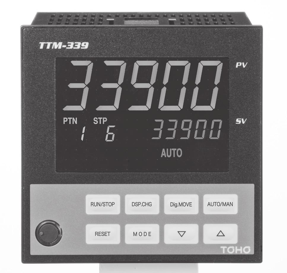 PROGRAM CONTROLLER TTM-339 COMPACT SIZE PROGRAM CONTROLLER WITH HIGH FUNCTIONALITY AND HIGH PERFORMANCE Features Program Controller Specifications A liquid crystal display program controller with