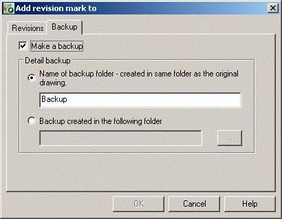 Figure 214: Add revision mark - dialog-box If several detailed drawings must get a revision mark specify an index