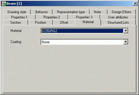 Figure 25: Non-graphic properties for the structured BOM To open an object dialog box double click on the object.