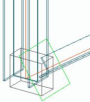 To trim a beam, a processing object shorten is created into the same layer as the beam. By giving a positive shorten value the beam is trimmed, by giving a negative shorten-value the beam is extended.